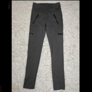 Grey Leggings with Zippers